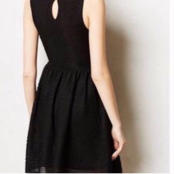 BORDEAUX DRESS — black Anthropologie size XS. - Picture 9 of 9